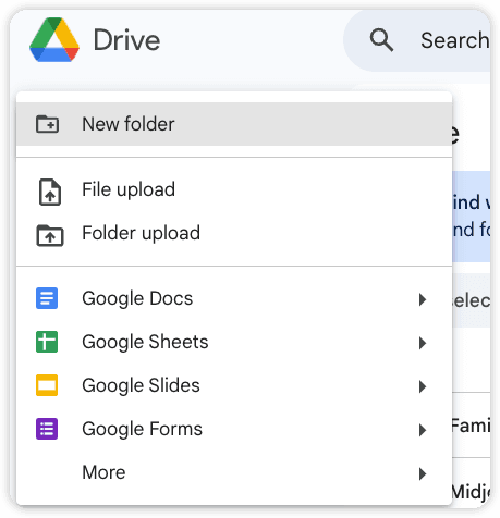 file upload on Google Drive
